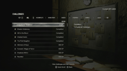Resident Evil 4 Remake - Challenges