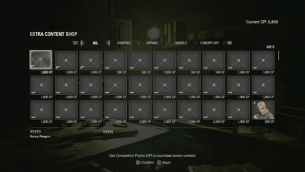 Resident Evil 4 Remake - Extra Content Shop