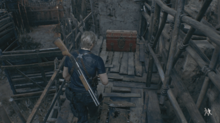 Resident Evil 4 Remake - Near Mountain Lodge Yellow Diamond In Game