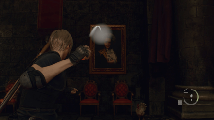 Resident Evil 4 Remake - Throw the Egg at the Portrait
