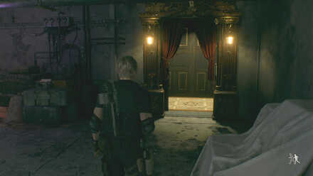 Resident Evil 4 Remake - Factory Shooting Range Elevator In-Game