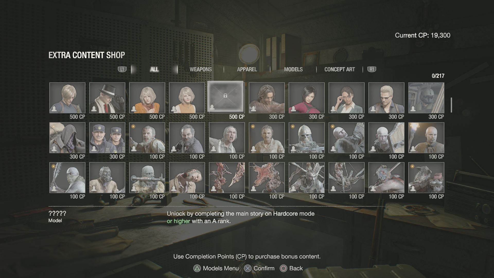 Extra Content Shop - Character Models