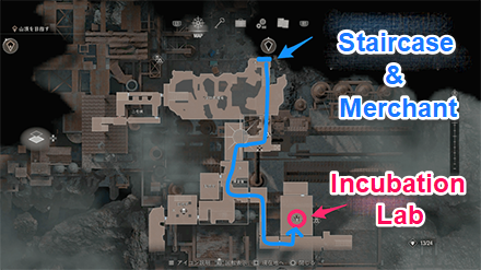 Resident Evil 4 Remake - Wandering Dead Staircase and Merchant