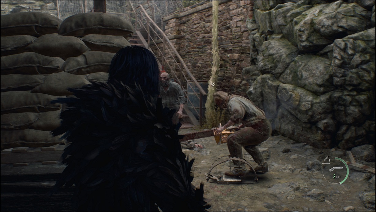 RE4R - Chainsaw Man caught in a bear trap