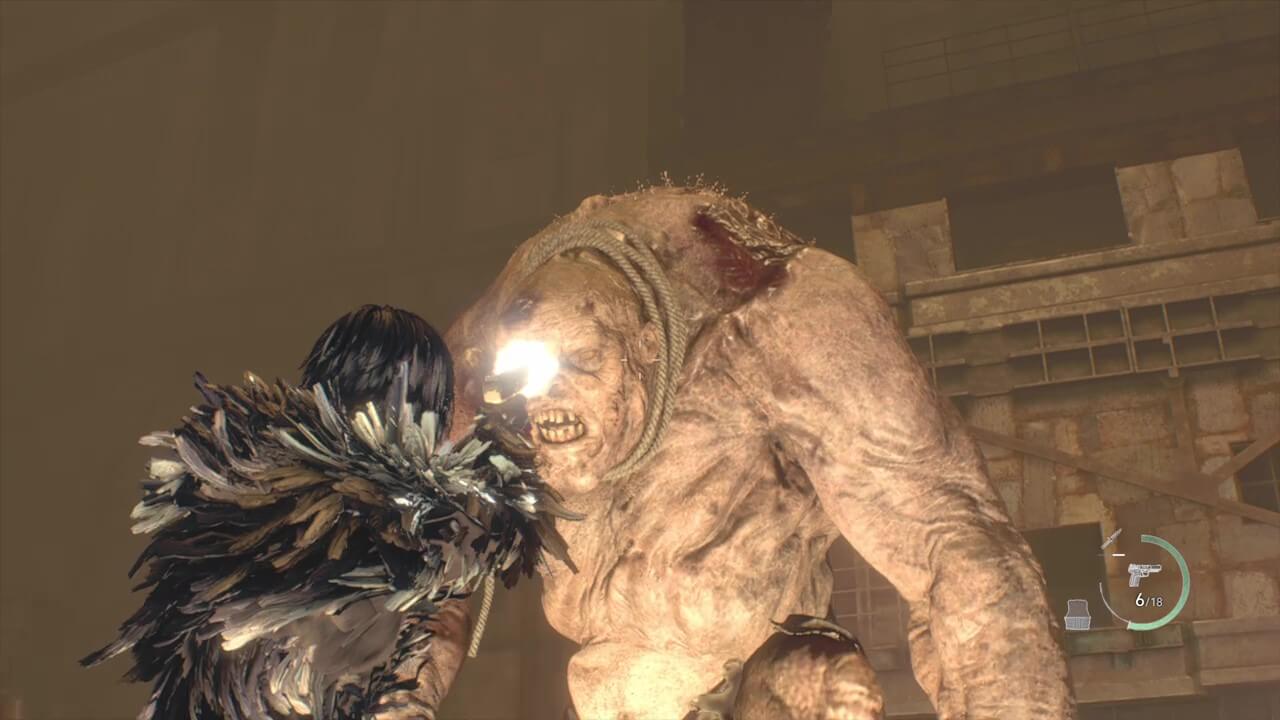 RE4 Remake - Focus on Armorless El Gigante FIrst