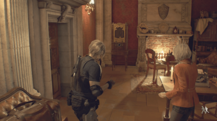 Resident Evil 4 Remake - Castle Butterfly Lamp In-Game