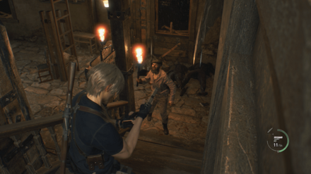 Resident Evil 4 Remake - Lure Ganados to Stairs