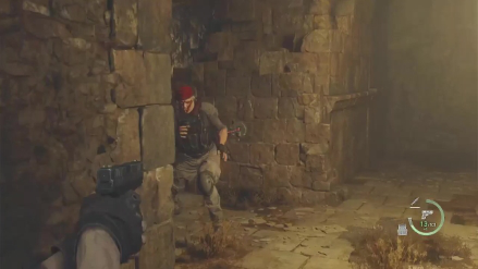 RE4 Remake - Krauser 2nd Encounter Boss Fight Shoot Tripwire