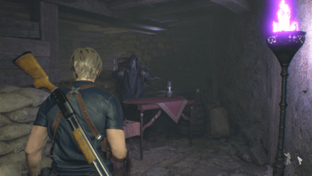Resident Evil 4 Remake - Farm Merchant In-Game
