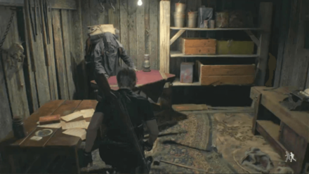 Resident Evil 4 Remake - Villa Merchant In-Game