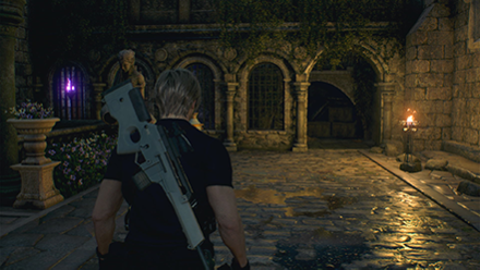 Resident Evil 4 Remake - Resupply at the Courtyard Merchant