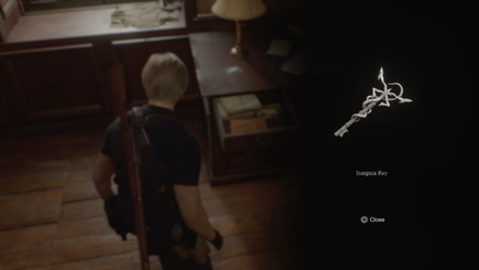 Resident Evil 4 - Insignia Key Pick Up Screen