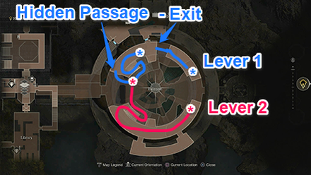 Resident Evil 4 Remake - Ball Room Levers Map