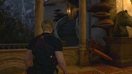 Resident Evil 4 Remake - Vault Over the Balcony Ledge
