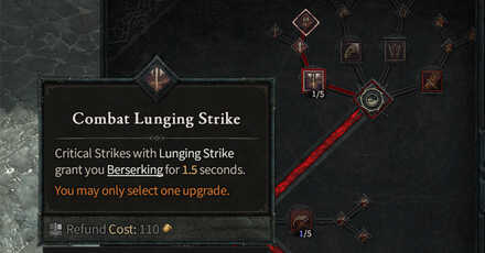 Combat Lunging Strike Barbarian Skill - Diablo 4