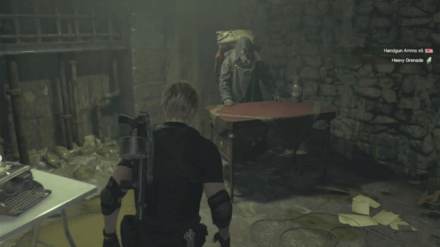 Resident Evil 4 Remake - Waterway Merchant In-Game