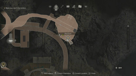 Resident Evil 4 Remake - Underground Tunnel Merchant Map Location