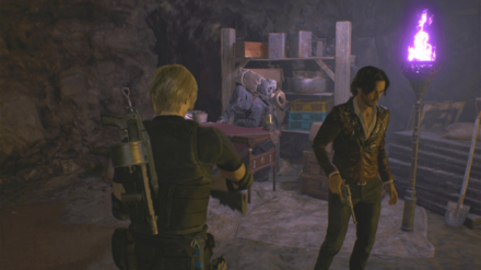 Resident Evil 4 Remake - Hive Merchant In-Game