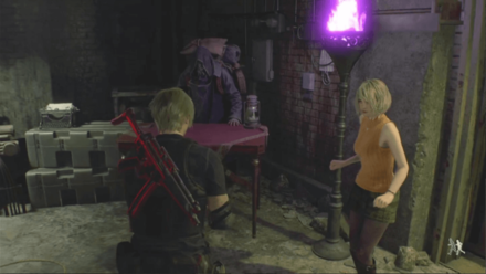 Resident Evil 4 Remake - Waste Disposal Merchant In-Game