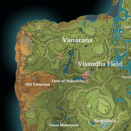 Genshin Impact Dendro Specter Map Sumeru Rainforest