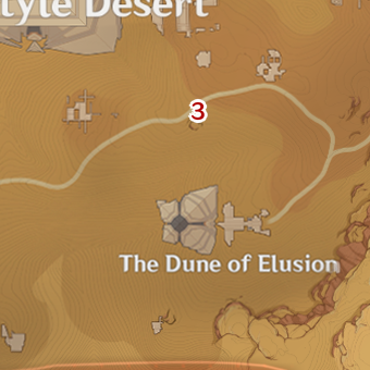 Genshin Impact Dendro Specter Map Sumeru Desert