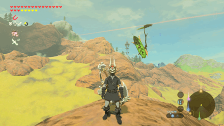 Botw - Eldin Korok 1 Overworld View