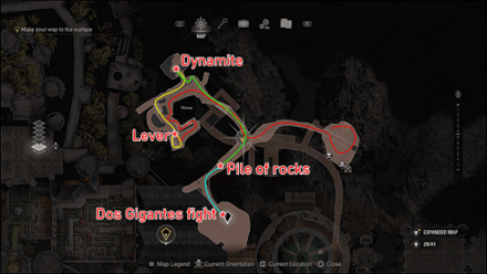 RE4R - make your way to the surface map