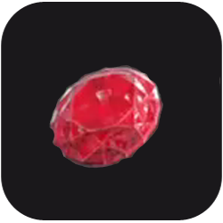 Red Round Gem
