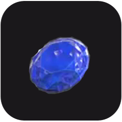Blue Round Gem