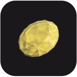 Yellow Round Gem