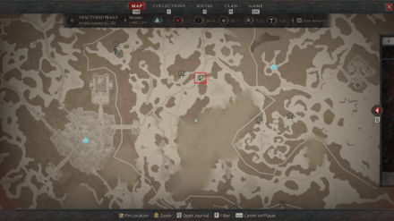 Diablo IV - Dread Martyr Map View