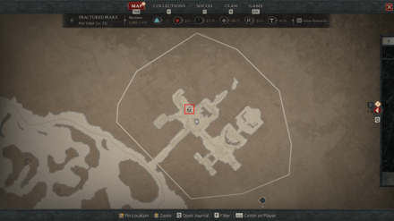 Diablo IV - Blood Sermon Map View