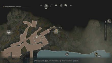 Resident Evil 4 Remake - Lakeside Village Red Gemstone Ring Map
