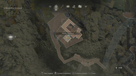Resident Evil 4 Remake - Church Yellow Diamond Map