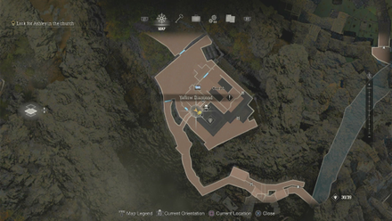 Resident Evil 4 Remake - Church Yellow Diamond Map