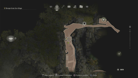 Resident Evil 4 Remake - Near Mountain Lodge Yellow Diamond Map