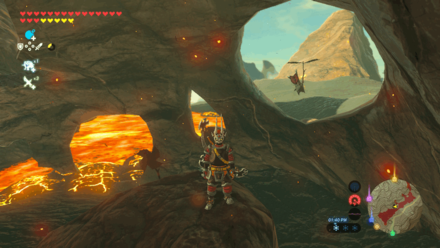 Botw - Eldin Korok 16 Overworld View