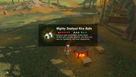 Legend of Zelda BOTW Mighty Seafood Rice Balls