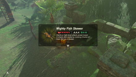 Legend of Zelda BOTW Mighty Fish Skewer