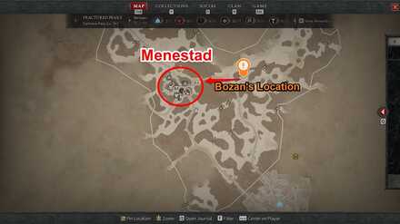 Diablo IV - Menestad Map Location