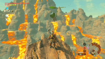 Botw - Eldin Korok 26 Overworld View