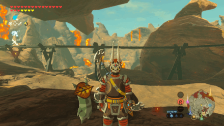 Botw - Eldin Korok 27 Overworld View