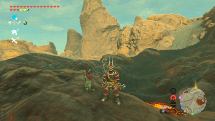 Botw - Eldin Korok 28 Overworld View