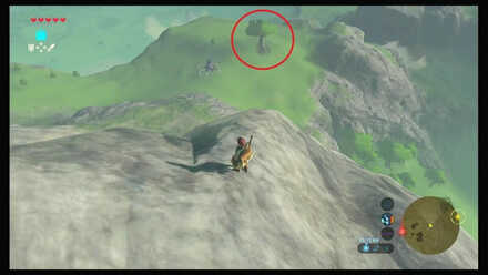 Botw - Dueling Peaks Korok 32 Overworld View