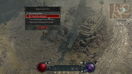 Diablo IV - Returning to Priest Matvey