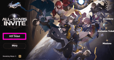 Honkai Star Rail - How to Create a DIY Ticket Step 1