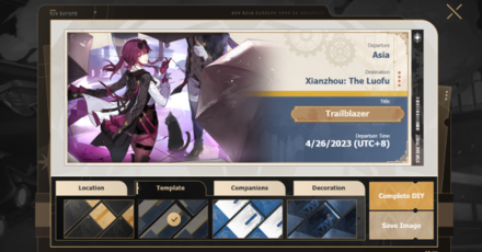 Honkai Star Rail - How to Create a DIY Ticket Step 3