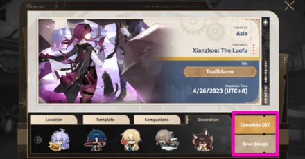 Honkai Star Rail - How to Create a DIY Ticket Step 6