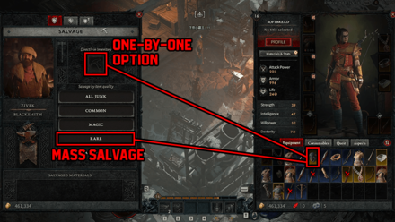 Diablo 4 - Salvage Equipment Early On