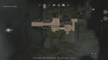 Resident Evil 4 Remake - Castle Vintage Compass Map Location